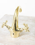 Single Hole Bathroom Vanity Faucet - Brassna