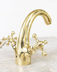 Single Hole Bathroom Vanity Faucet - Brassna
